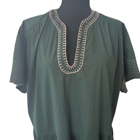 Tuckernuck Pomander Place Tiered Short Sleeve Short Dress Size Large - Picture 2 of 11